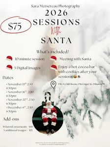Oshawa Holiday Mini Sessions with Santa & Hot Cocoa Bar