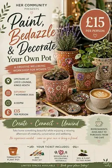 Paint, Bedazzle & Decorate Your Own Pot