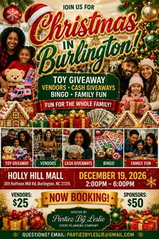 CHRISTMAS IN BURLINGTON EXPO & TOY GIVEAWAY!
