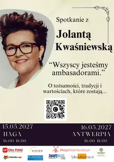 Spotkanie z Jolantą Kwaśniewską w Hadze.