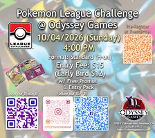 Pokemon TCG October League Challenge @ Odyssey Games Pasadena