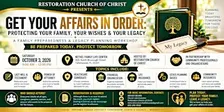 Getting Your Affairs in Order: Protect Your Family, Your Wishes and Legacy