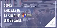 Soirée annuelle 2026 • Fondation Jérôme Gayet