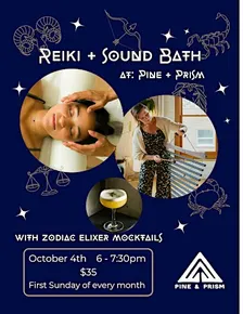 Reiki and Sound Bath at Pine & Prism