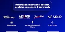 Informazione finanziaria, podcast, YouTube e creazione di community