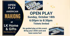 American Mahjong Open Play at LK Home & Gifts