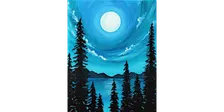 Moon Glow Forest - Paint and Sip in Houston | Classpop!™