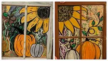 FALL WINDOW PAINTING
