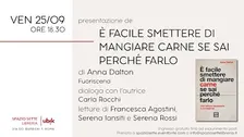 Presentazione di "È facile smettere di mangiare carne se sai perché farlo"