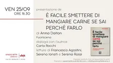 Presentazione di "È facile smettere di mangiare carne se sai perché farlo"