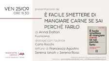 Presentazione di "È facile smettere di mangiare carne se sai perché farlo"