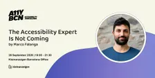 A11Y BCN (Accessibility Barcelona) September Meetup
