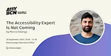 A11Y BCN (Accessibility Barcelona) September Meetup