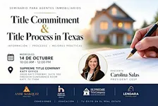 Capacitacion de Title Commitment and Title Process in Texas