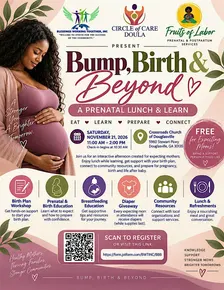 Bump, Birth & Beyond: Vendor Registration A Prenatal Lunch & Learn