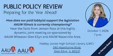 AAUW Illinois Public Policy Review - Preparing for the Year Ahead!