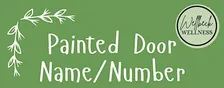 Painted Door Name/Number