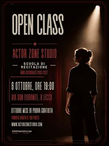 OPEN CLASS - ANNO ACCADEMICO 2026/2027 - ACTOR ZONE STUDIO