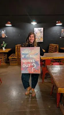 Inspirational Quote Abstract Painting Workshop (Oshawa)