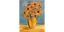 Vincent's Amber Arrangement - Paint and Sip in Cincinnati | Classpop!™
