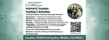 PROPHETIC TRAINING Teaching & Activation