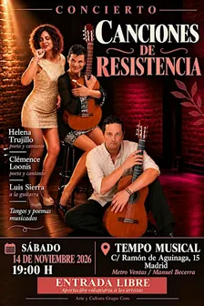 CONCIERTO: CANCIONES DE RESISTENCIA