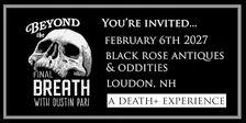 Dustin Pari's "Beyond the Final Breath"  at Black Rose Antiques & Oddities