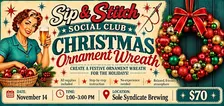 Christmas Ornament Wreath Workshop