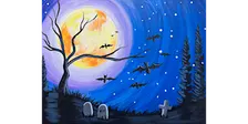 Halloween Night in the Cemetery - Paint and Sip in San Diego | Classpop!™