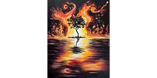 Fire Fall - Paint and Sip in Chicago | Classpop!™