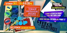 DIY Stencil Screen Print