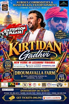 Kirtidan Gadhvi (The King of Raas Garba) 2026- DMV Navratri