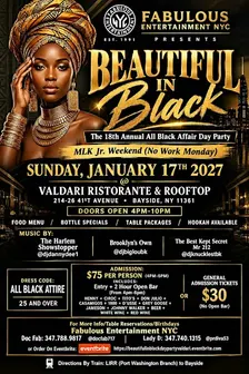 Beautiful In Black: 18th Annual All Black Affair Day Party Sun Jan 17th