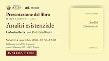 Presentazione del libro «Analisi esistenziale» di Lodovico Berra a Torino