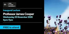 Inaugural Lecture - Professor James Cooper