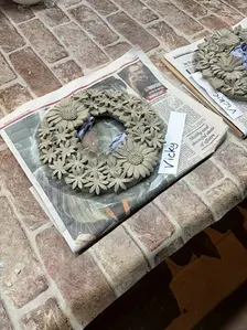 Adult Clay Workshop: Ceramic Flower Wreath