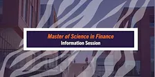 Clemson Master of Science in Finance Information Session