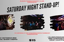Elbow Room Comedy Club Presents: Saturday Night Stand-Up!
