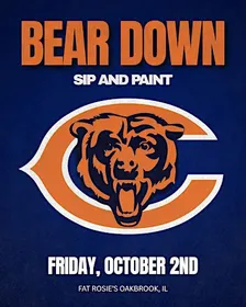 Chicago Bears Themed Sip and Paint