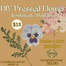 Pressed Flower Bookmark Workshop