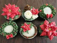 Winter Floral Cupcakes!