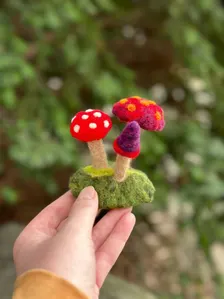 Needle Felted Mushrooms Workshop