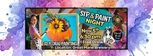 3D Floral Sip & Paint at Great Mane Brewery