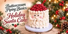 Buttercream Piping Basics: Holiday Santa Cake