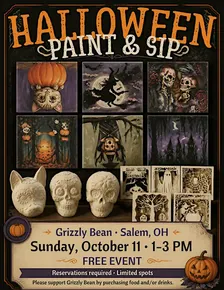 Halloween Paint and Sip