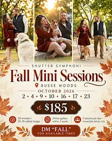 Fall Family Photo Mini Sessions at Busse Woods