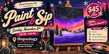Winter Mountain Paint & Sip at Hopsology ❄️