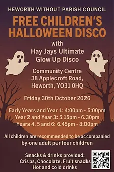 HWPC FREE Children's Halloween Disco Early Years & Y1