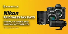 Nikon Paid Sales Tax Days | Nashville, TN