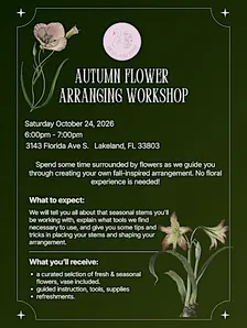 Autumn Flower Arranging Workshop